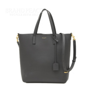 サンローランパリ トイショッピング 2WAY ショルダーバッグ レザー グレー 498612 SAINT LAURENT PARIS