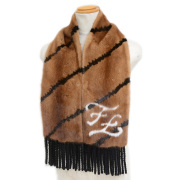 FENDI フェンディ ファーマフラー ブラウン 美品 楽天市場】ファー マフラー（ブランドフェンディ）（レディース