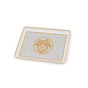 エルメス トレー ポーセリン モザイク24 PM 食器 24K トレイ 新品 エルメス モザイク24 トレー PM プレート ゴールド ポーセリン