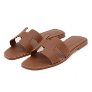 エルメス　レザーサンダル　オラン　エトゥープ　37 サンダル オラン エトゥープ ベージュ 37[H202272Z] Sandals
