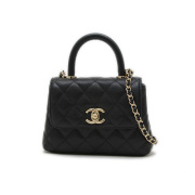 CHANEL ブラックレザー パーティバッグ斜めがけ CHANEL ブラックレザー パーティバッグ斜めがけ 楽天市場