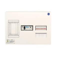 河村電器産業　Ezライン ホーム分電盤　リミッタースペース付き 単3 フタ無し露出 6回路+2予備回路　ELE3062 主幹30A
