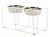 Wire and Dine Medium White