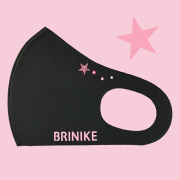 【BRINIKE】スワロマスク◆スター・ピンクグラデーション・ピンクロゴ
