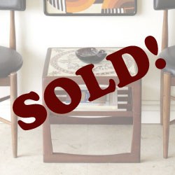 イギリス・コーヒーテーブル・タイル・マガジンラック・ビンテージ・アンティーク