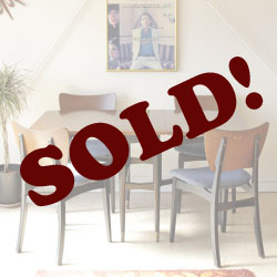 ダイニングテーブル・ダイニングチェア・５点セット・ゲートレッグ・ドロップリーフ・イギリス・ビンテージ・ミッドセンチュリー