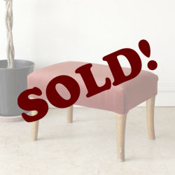 イギリス・プフェ・オットマン・フットスツール・ビンテージ・アンティーク・ピンク