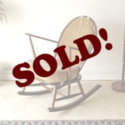 ERCOL・アーコール・ロッキングチェア・アームチェア・イギリス・ビンテージ・アンティーク