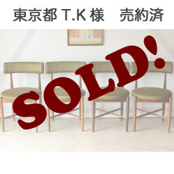 G-planジープラン・フレスコ【チーク】ラウンドダイニングテーブル＆チェア５点セット/イギリス製ビンテージ・ミッドセンチュリー家具