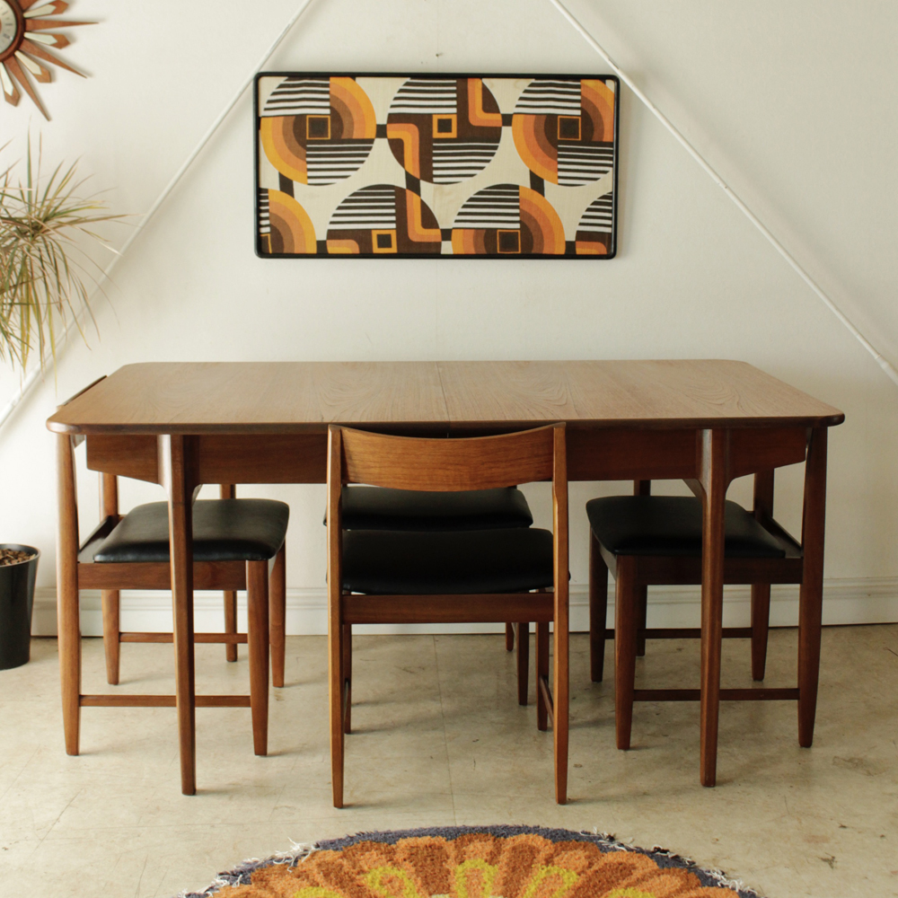 イギリス製ダイニングテーブル&チェア4脚・5点セット 商品番号【019070】 英国ヴィンテージ家具「British Vintage Plus」