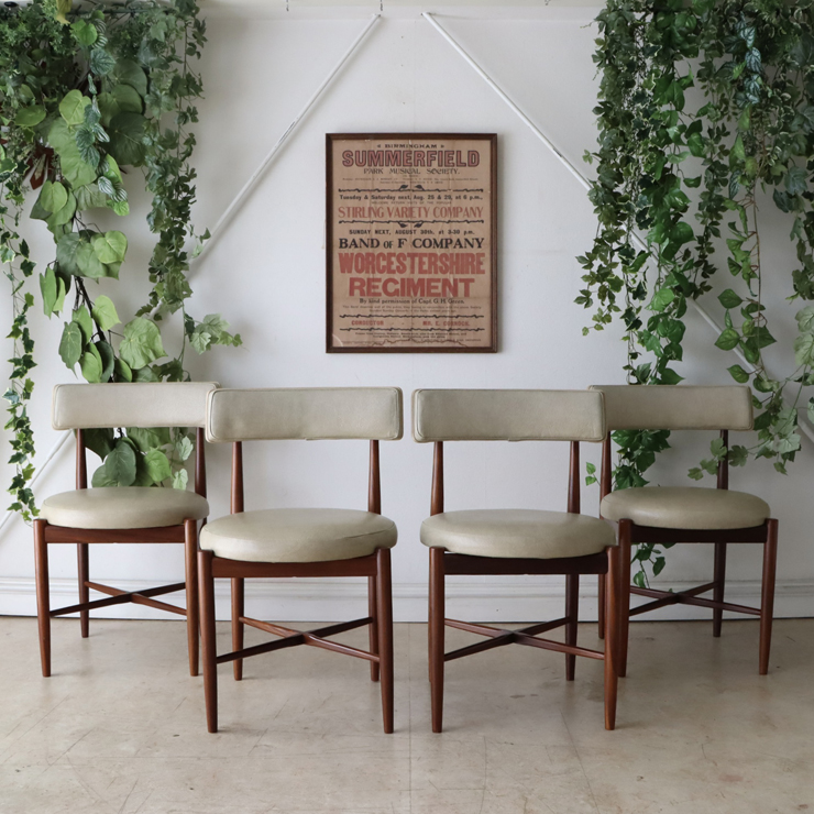 ジープラン（G-plan）ビンテージのダイニングチェア4脚