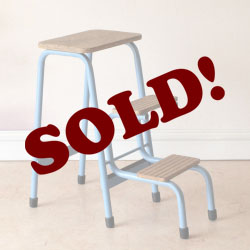 アンティーク・イギリス・脚立・スツール