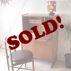 ライティングデスク・アンティーク・ビンテージ・チーク・ネイサン・家具・ビューロー