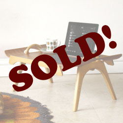 トレー・チーク・ビンテージ・イギリス・ブレックファーストテーブル