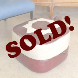 イギリス・プフェ・オットマン・フットスツール・ビンテージ・アンティーク