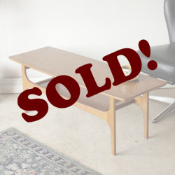 イギリス・コーヒーテーブル・チーク・マガジンラック・ビンテージ・アンティーク