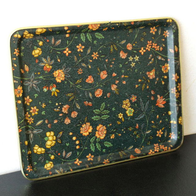 Arnold Designs ヴィンテージ フラワー柄 トレー イギリス製 Arnold Designs ヴィンテージ フラワー柄 トレー イギリス製