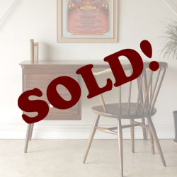 イギリス製ビンテージデスク・パソコンデスク/片袖デスク・年代物・店舗計器・レトロ