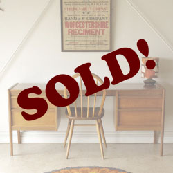 ビンテージ,　デスク,　チーク,　イギリス,　ヤンガー　,Younger,北欧　,ミッドセンチュリー　,アンティーク,　ドレッサー