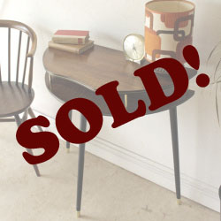 コンソール・サイドテーブル・Black&Tola・ハーフムーン・ビンテージ・イギリス・アンティーク