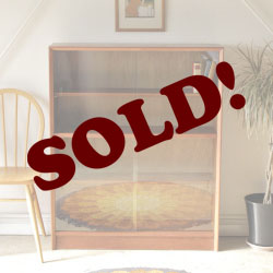 ブックケース・ガラス・本棚・ビンテージ・アンティーク・北欧