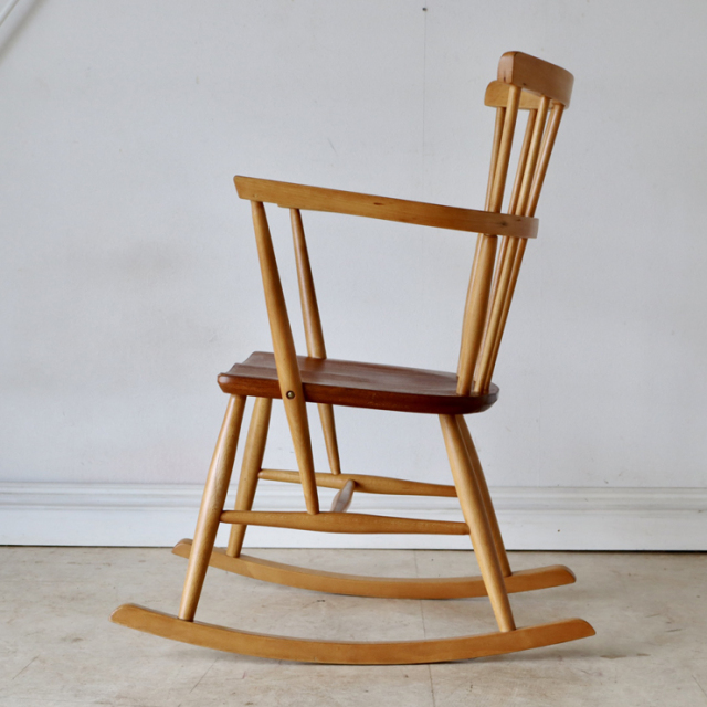 無垢】ロッキングチェア・リビングチェア 商品番号【015053
