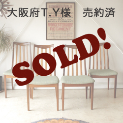 ジープラン・G-plan・ダイニングチェア・チーク・4脚セット・フレスコ・イギリス・ビンテージ・アンティーク・北欧