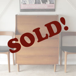 ライティングデスク・机・イギリス・チーク・ビンテージ・アンティーク・北欧