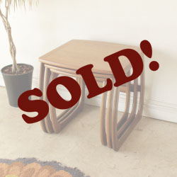 イギリスヴィンテージ チーク エクステンション ネストテーブル キャビネット付 イギリスヴィンテージ ネストテーブル｜rocca rocca