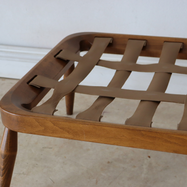 アーコール（ERCOL）製ビンテージのスツール・オットマンのウィービングベルト