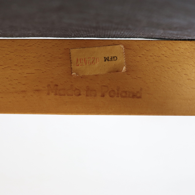 ポーランド製ビンテージのダイニングチェアのスタンプ