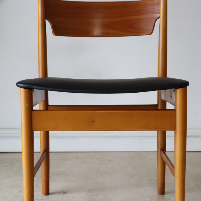 ポーランド製ビンテージのダイニングチェアの座面