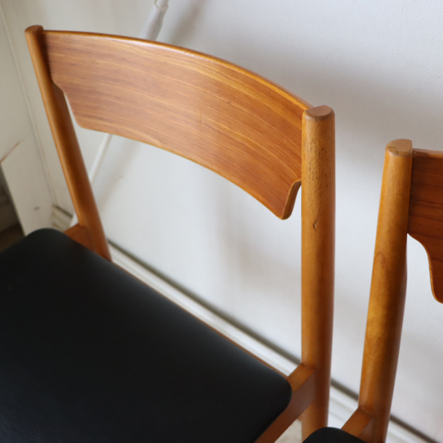 ポーランド製ビンテージのダイニングチェアの傷