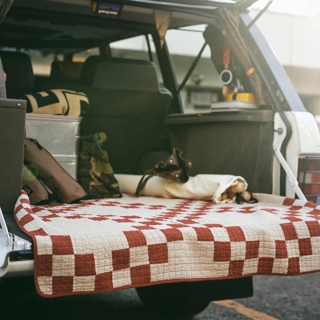 Basshu】 Patchwork Quilt Cover / RED 商品番号【888019】