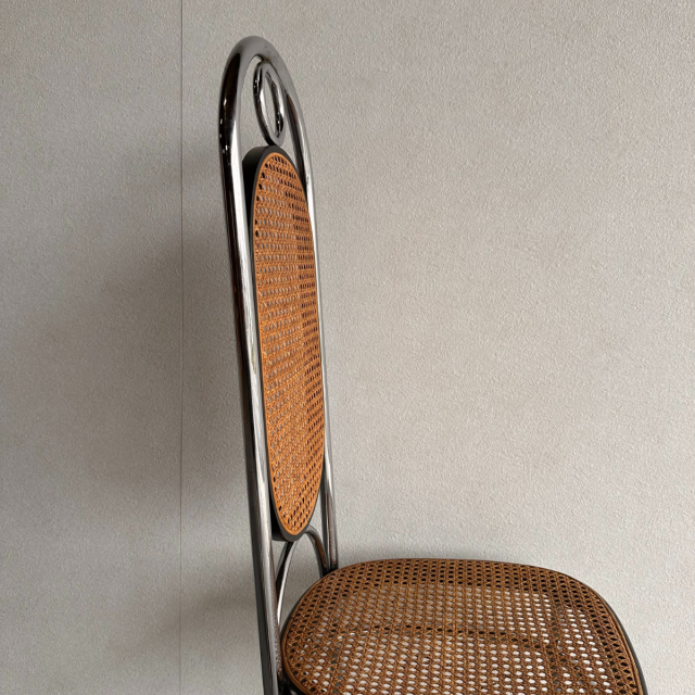 トーネットのクロム製ハイバックチェア