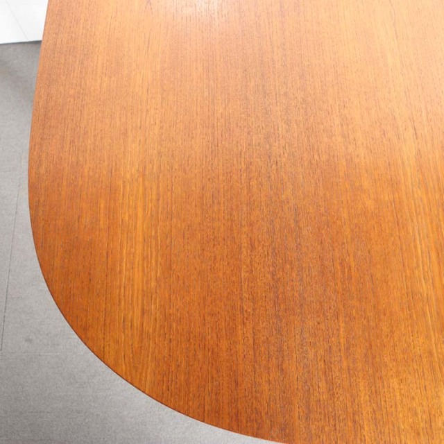 チーク材の英国ヴィンテージの折りたたみダイニングテーブル