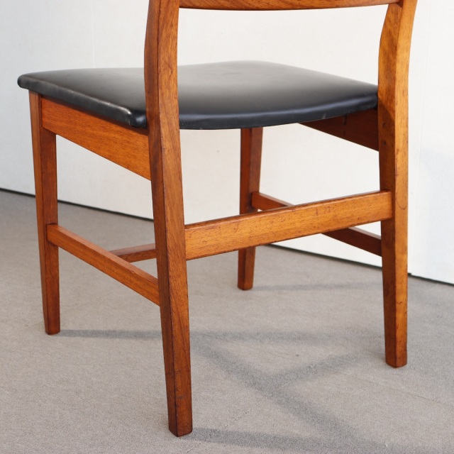 モリシゲ 　バレッタ　 ダイニングチェア チーク材 本革　家具　１脚のみ ② 高級家具ブランドMORISHIGE(モリシゲ)のマークス チーク材
