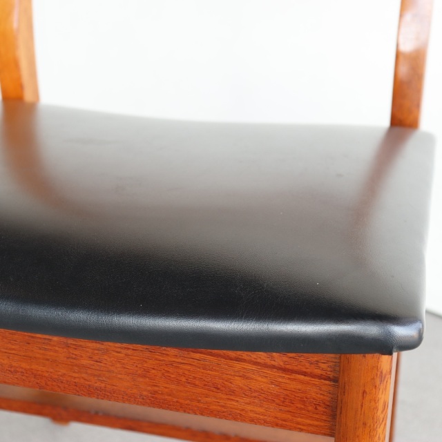 vintage チーク材　チェア　張り替え済み 2IVintage_Dining_Chair_Japanes