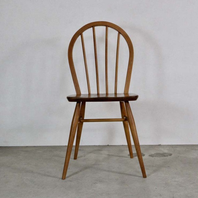 アーコールフープバックチェア、ナチュラルブラウンの色、木製、23143a