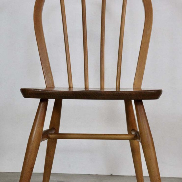 アーコールフープバックチェア、ナチュラルブラウンの色、木製、23143a