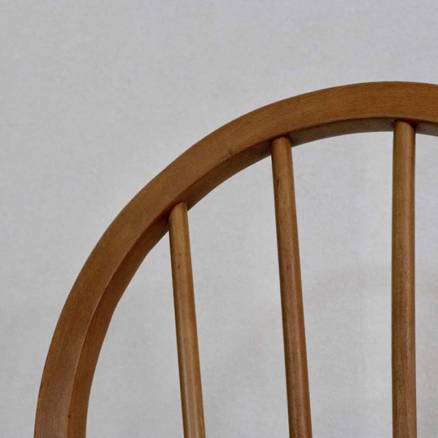 アーコールフープバックチェア、ナチュラルブラウンの色、木製、23143a
