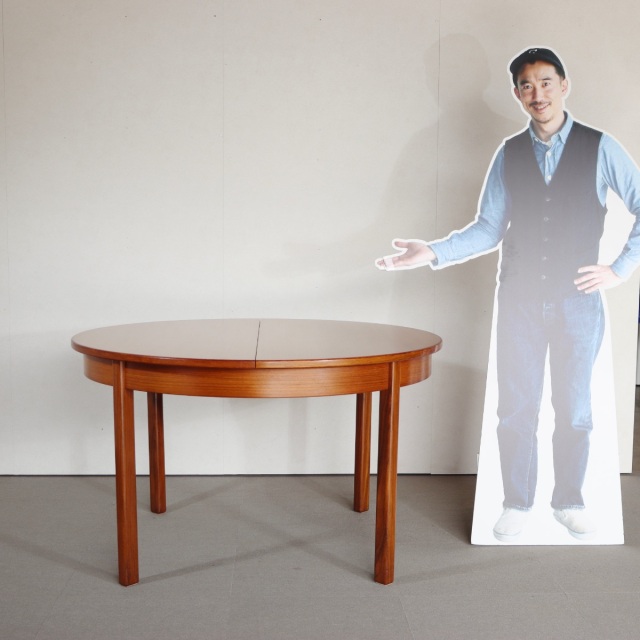 新年SALE ビンテージ　ラウンドダイニングテーブル antique & Vintage furniture at's(アッツ)□ / 【5点セット