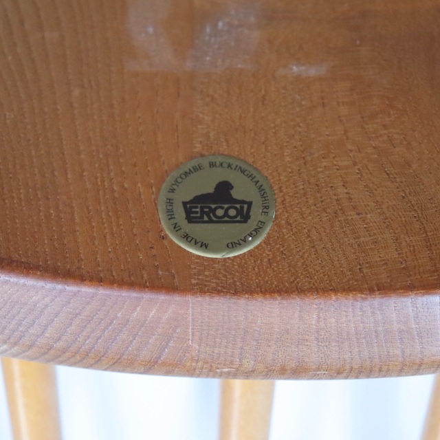 アーコールERCOLダイニングチェア。 木目の流れが美しい北欧ヴィンテージ。上質な佇まい。