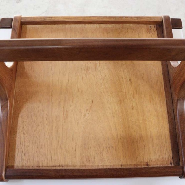 天板がタイルの木製ヴィンテージコーヒーテーブル　23110