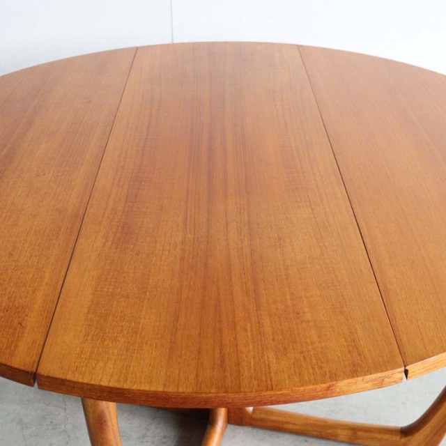 折りたたみ可能なヴィンテージの円形ダイニングテーブル、24058