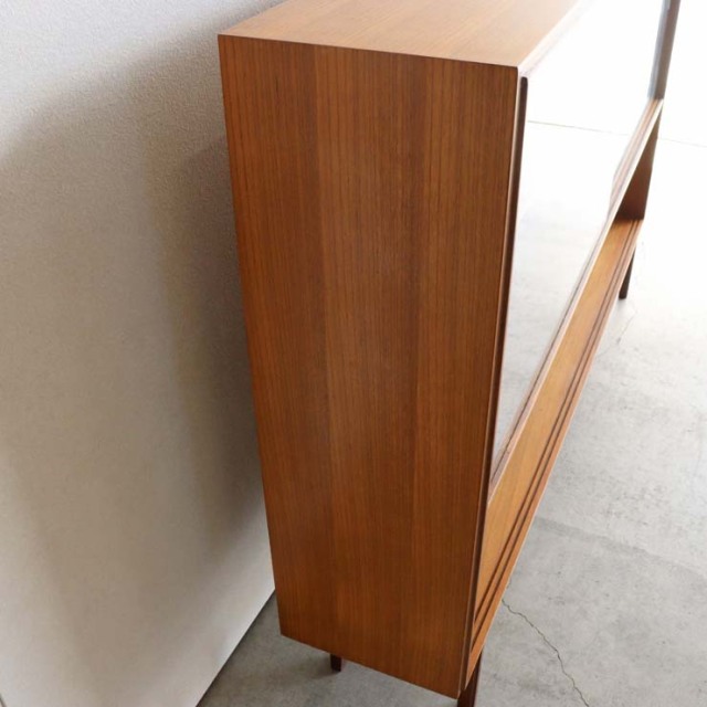 硝子戸のついた木製ヴィンテージブックケース　24120