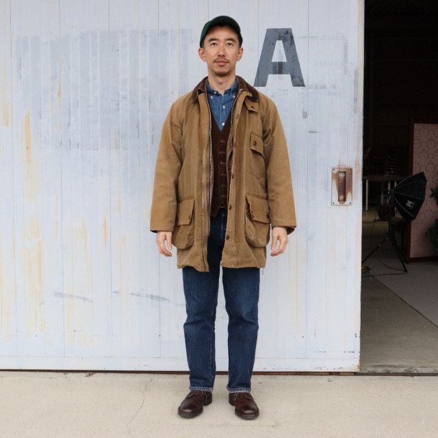 Barbour Solway Zipper 2CROWN ブラウン オイル抜きクリーニングand