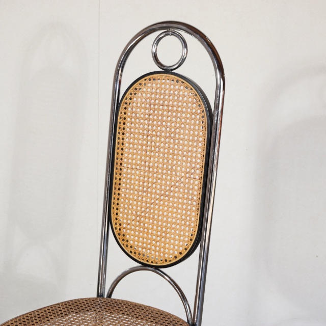 トーネットThonet NO. 17 クロム ハイバックチェア 送料込 2脚目以降割引有