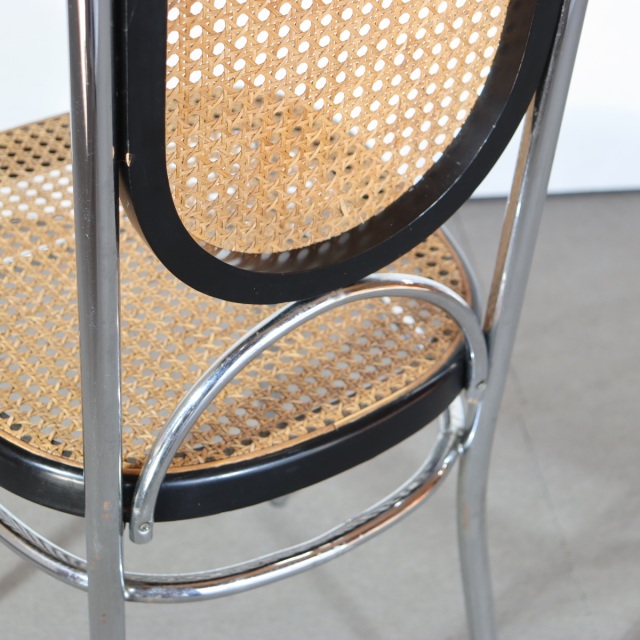 トーネットThonet NO. 17 クロム ハイバックチェア 送料込 2脚目以降割引有