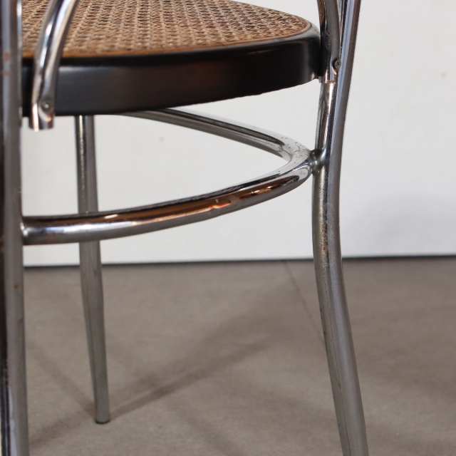 トーネットThonet NO. 17 クロム ハイバックチェア 送料込 2脚目以降割引有